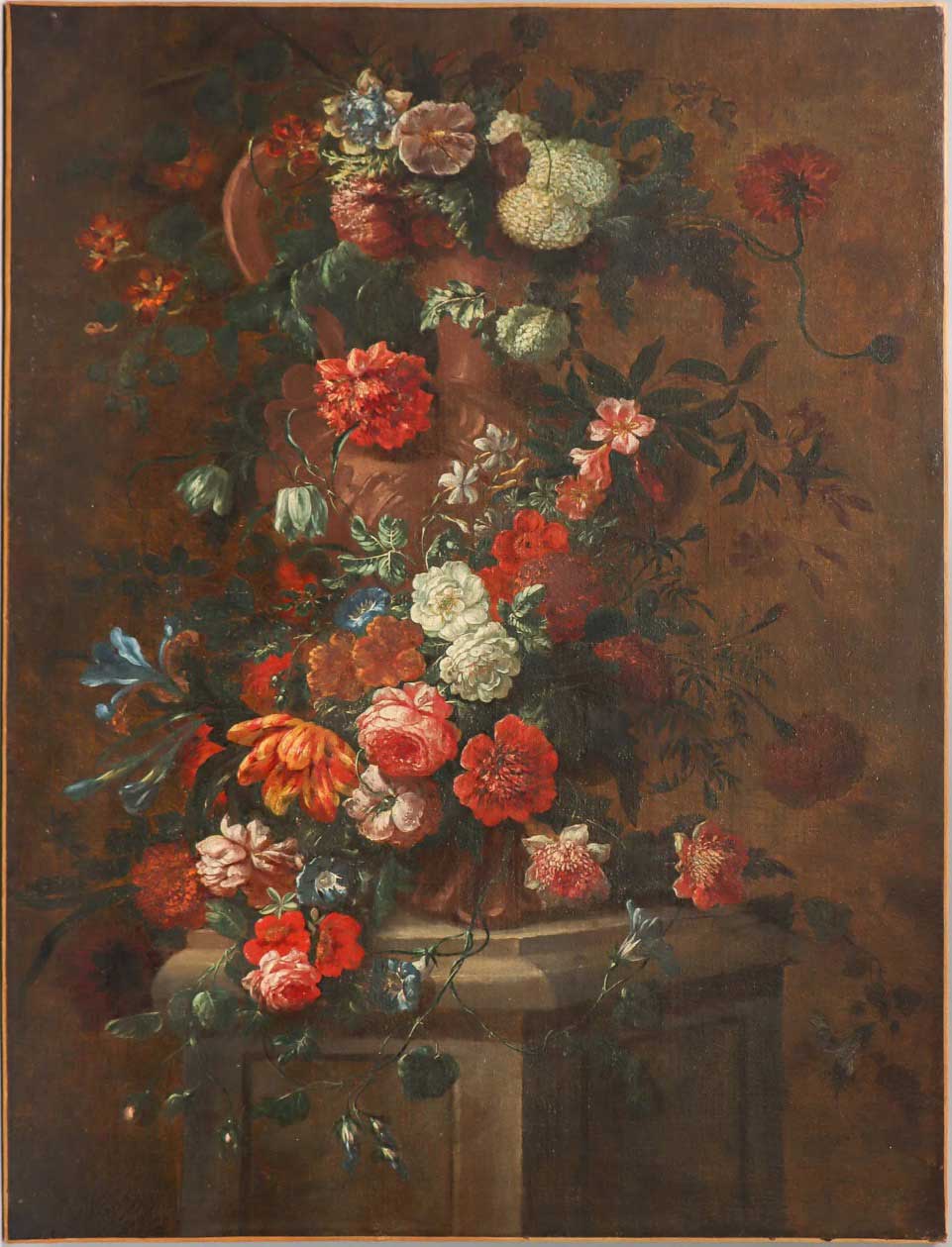 Tableau de fleurs École flamande