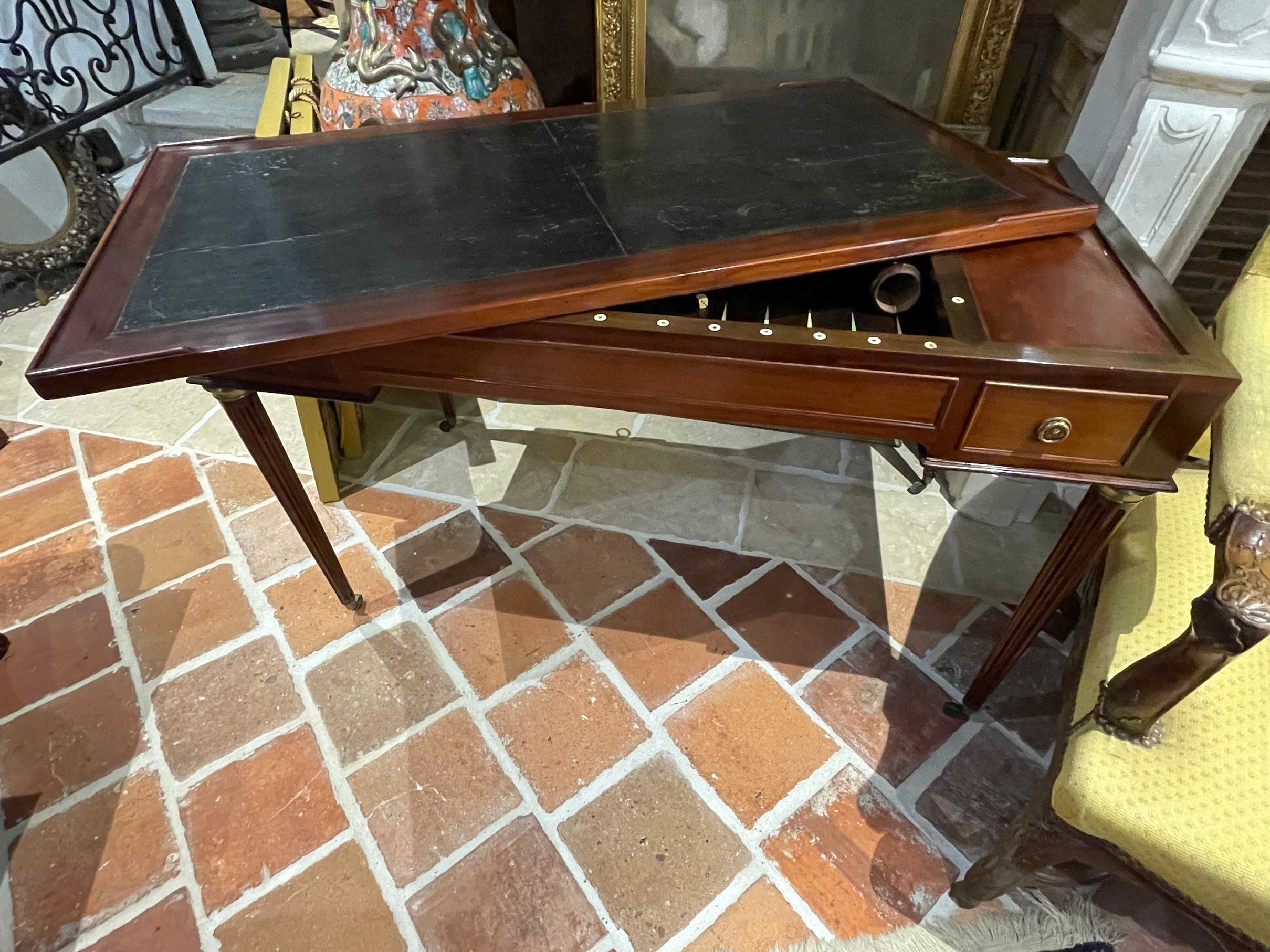Table de jeu Louis XVI 18ème siècle