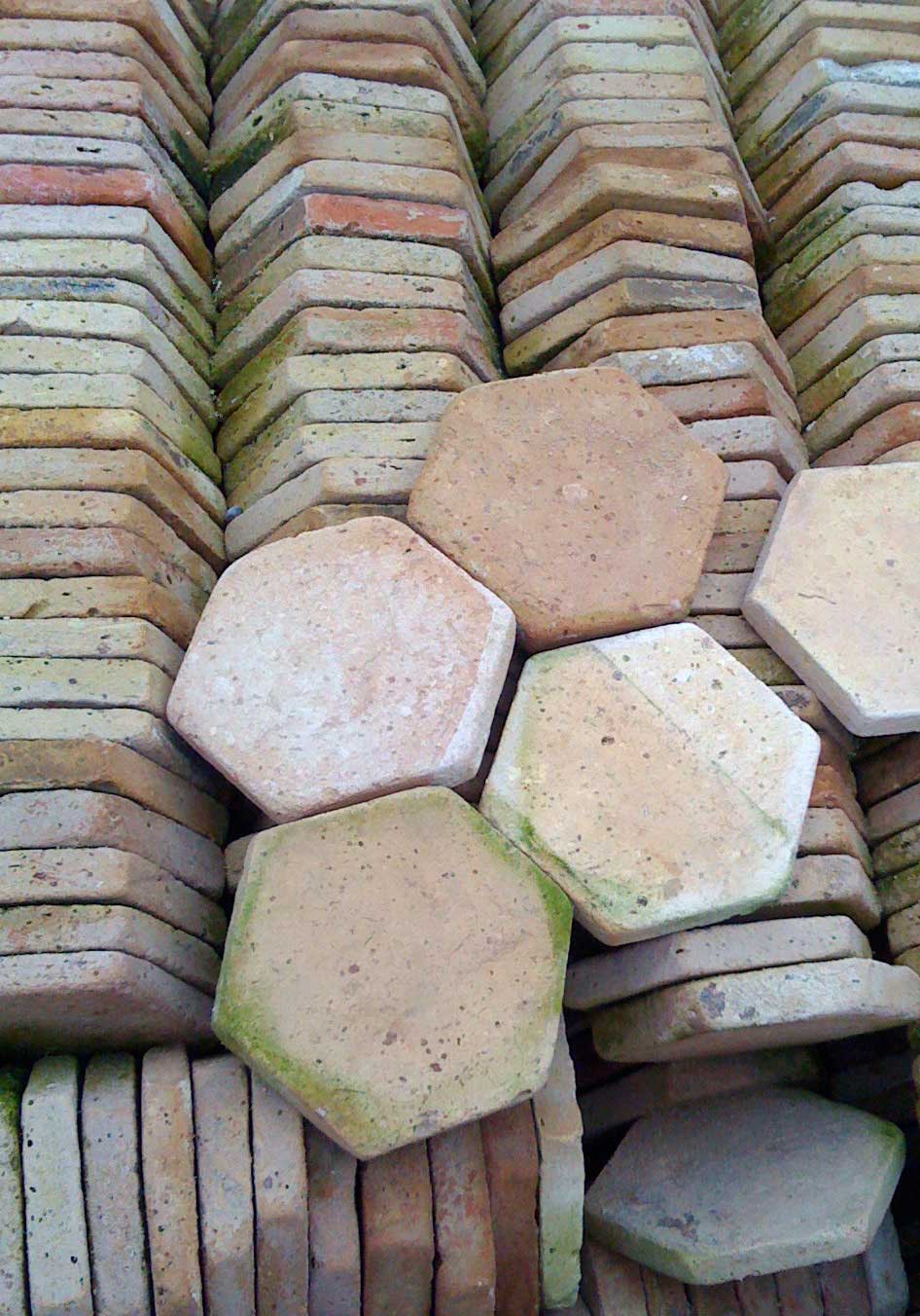 Terre cuite forme hexagone